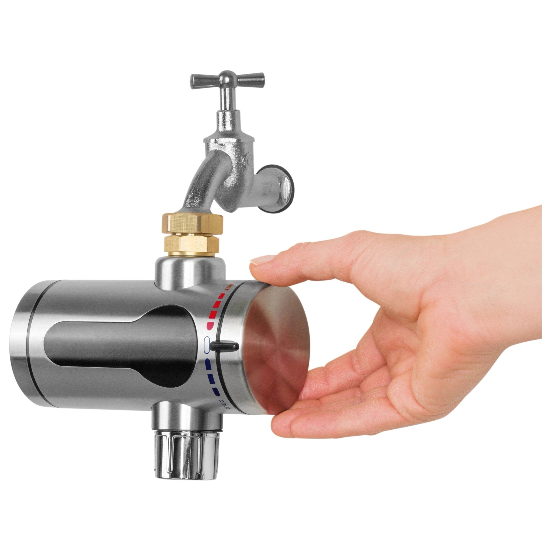 Maxxmee Compact 3600W Instantaneous Water Flow Heater, Silver