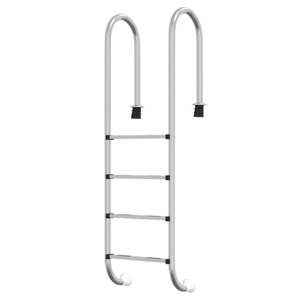 vidaXL Pool Ladder, Stainless Steel