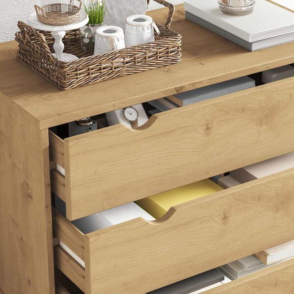 OTTA Drawer Cabinet 76.5x39.5x90cm, Solid Pine