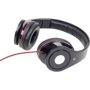 Gembird Detroit Foldable Wired On-ear Headphones, Black