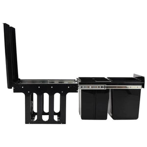 vidaXL Kitchen Cupboard Pull-Out Dustbin Soft-Close 48L