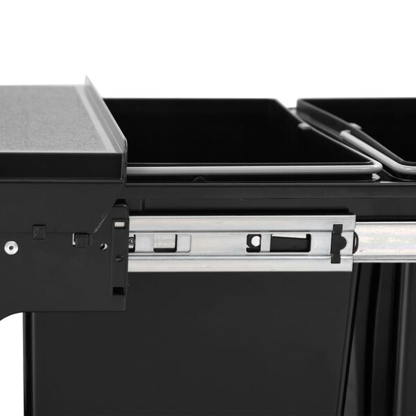 vidaXL Kitchen Cupboard Pull-Out Dustbin Soft-Close 48L