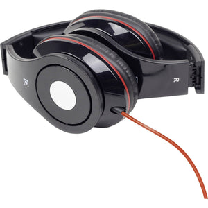 Gembird Detroit Foldable Wired On-ear Headphones, Black