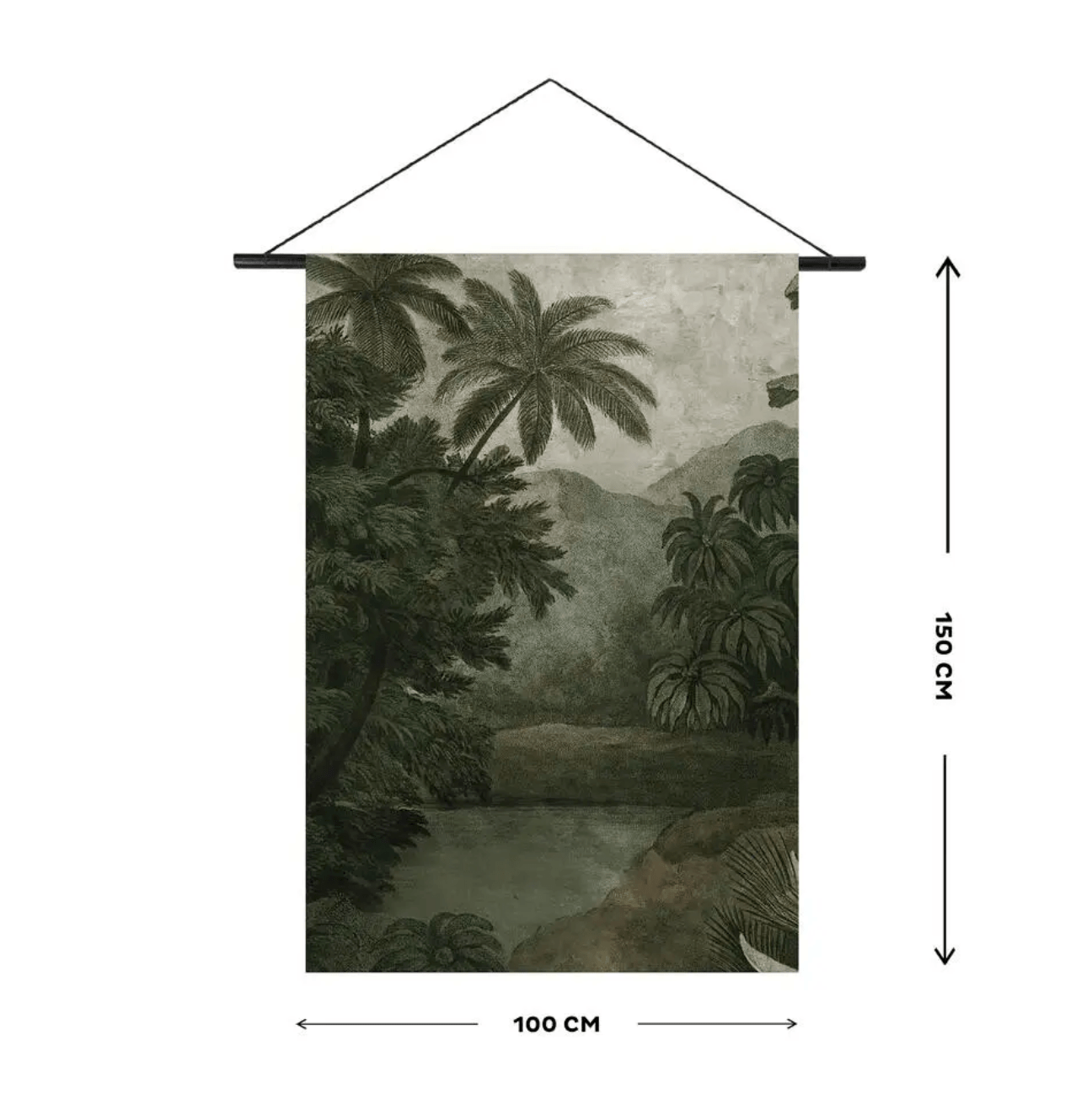 Art for the Home XL Wall Hanging 150x100cm, Jungle