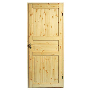 Diplomat Solid Interior Door 3, W:100cm H:200cm, Untreated Pine
