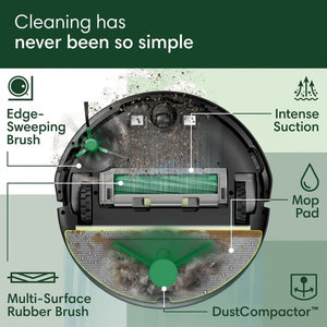 iRobot Roomba Combo 205 Robotic Vacuum Cleaner L121040 Black