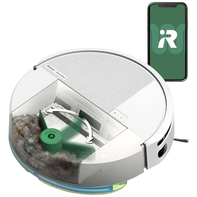 iRobot Roomba Combo 205 2-in-1 Robotic Vacuum and Mop, White