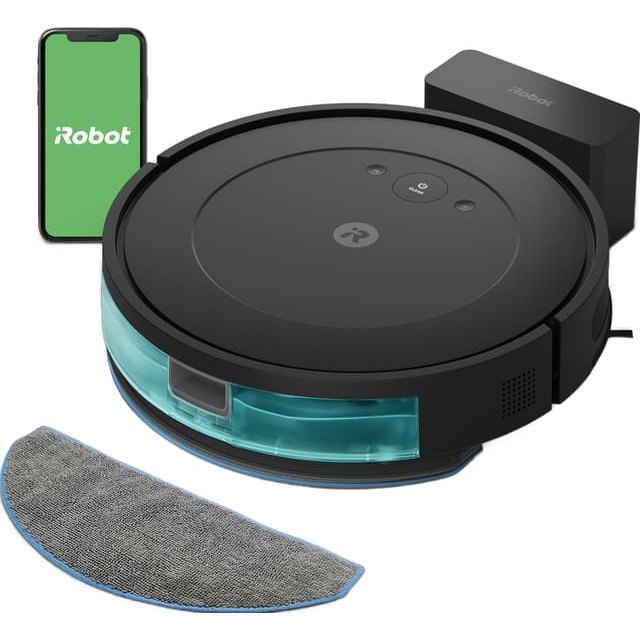 iRobot Roomba Combo Essential 2 Robotic Vacuum Cleaner Y051040, Black