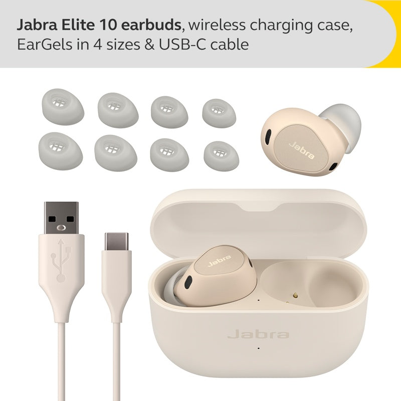 Jabra Elite 10 TWS headset, Cream – Renow