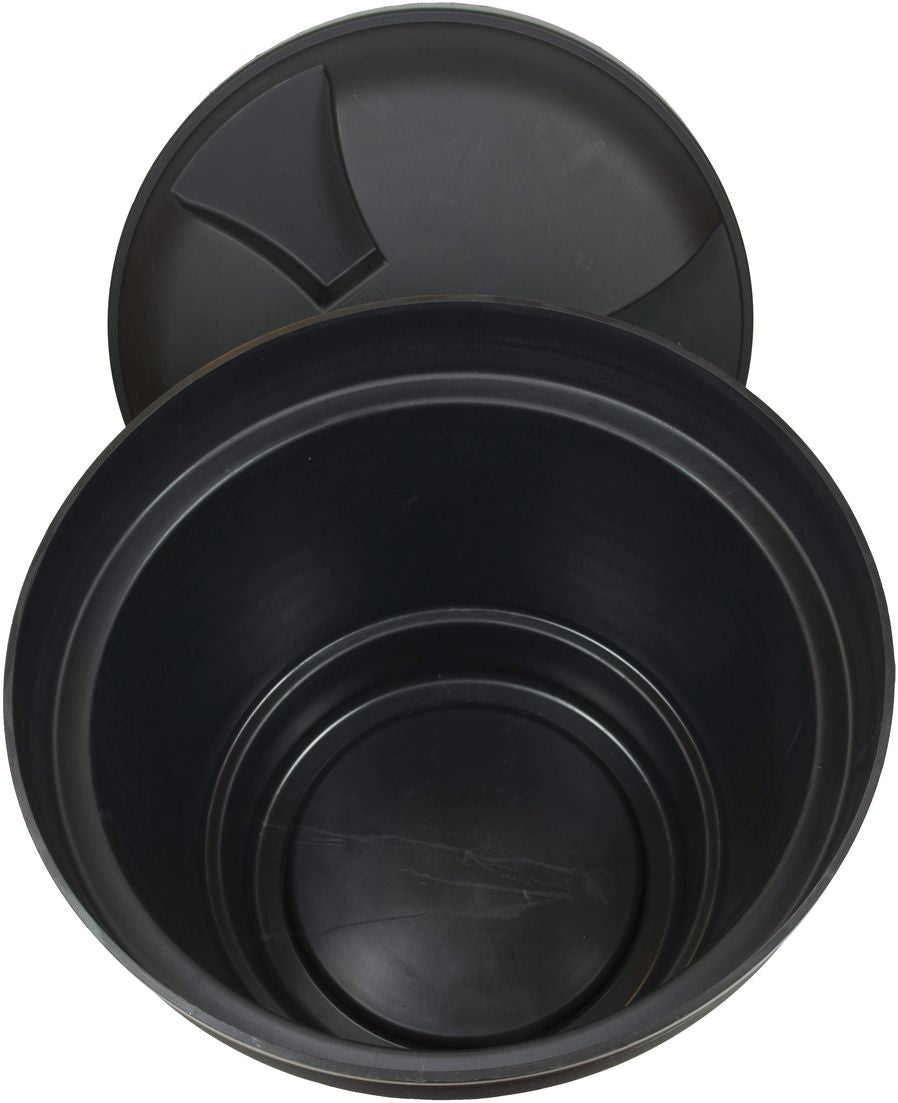 Separett 50 Litre Waste Container with Lid, Black