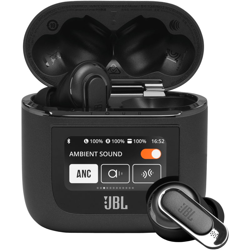 JBL Tour Pro 2 Earbuds, Black