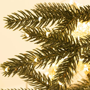 Springos CT0128 Artificial Spruce Christmas Tree on Trunk 220 cm with Stand