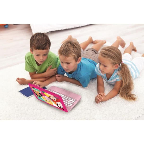 Lexibook Disney Princess Bilingual Educational Laptop, 124 Activities, Pink