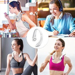 Portable Fan / Neck Fan - Wear around the neck Black