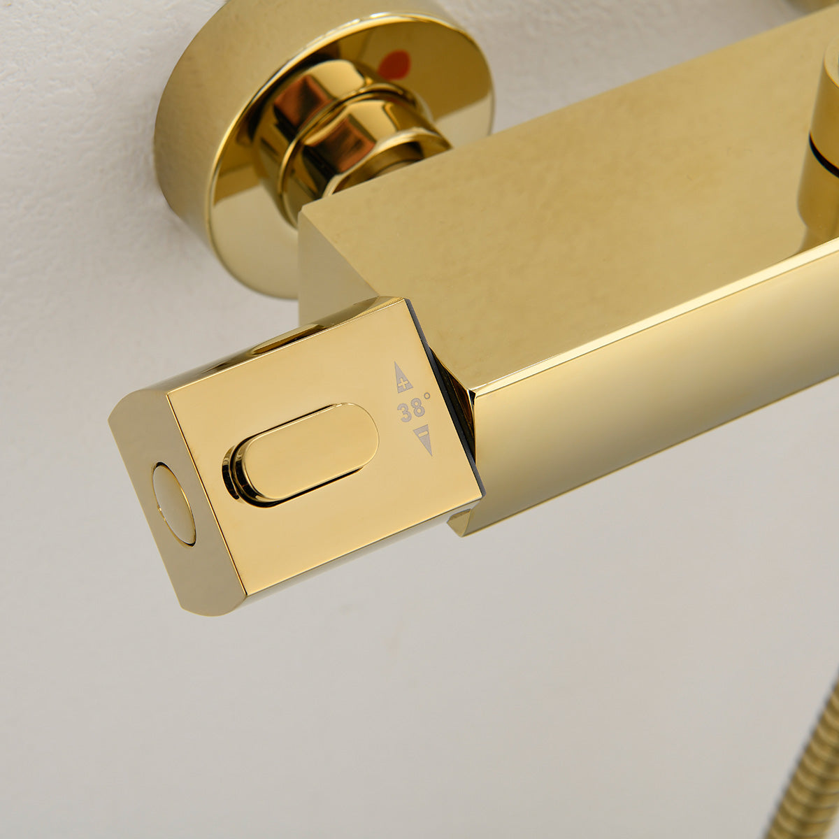 Bathlife Kaskad Overhead Shower Set, Brass