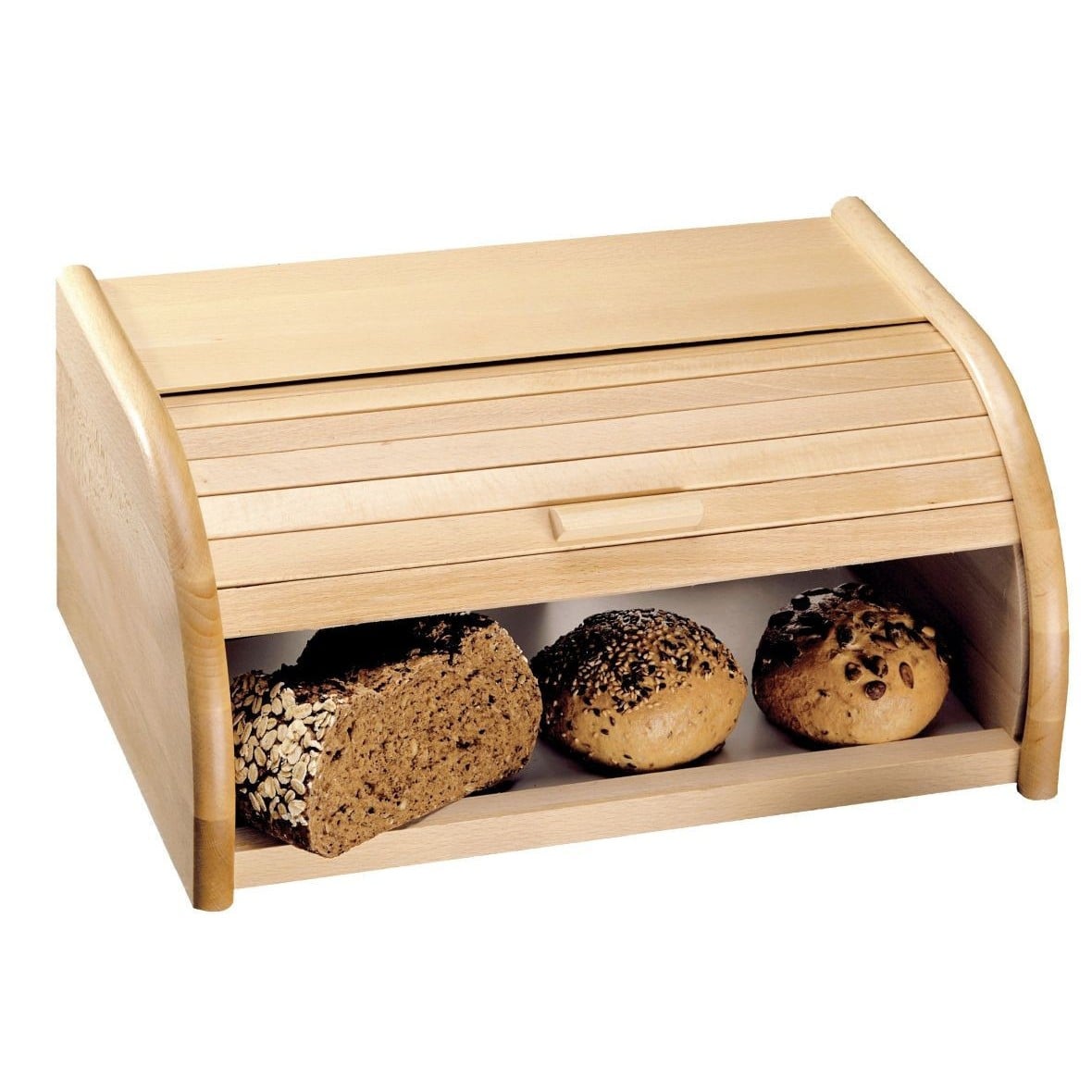 Kesper Bread Bin, Beech Wood 30x15x20 cm