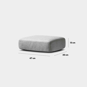 KHOY Armrest Cushion, Soft Grey