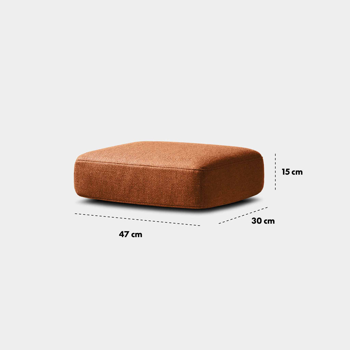KHOY Armrest Cushion, Terracotta Brown
