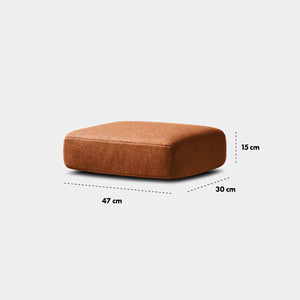 KHOY Armrest Cushion, Terracotta Brown