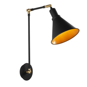 Berceste Forme Wall Light 56 cm, Black & Gold