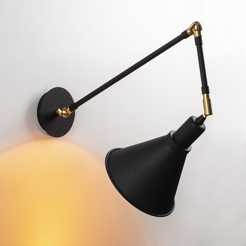 Berceste Forme Wall Light 56 cm, Black & Gold
