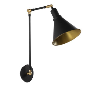Berceste Forme Wall Light 56 cm, Black & Gold