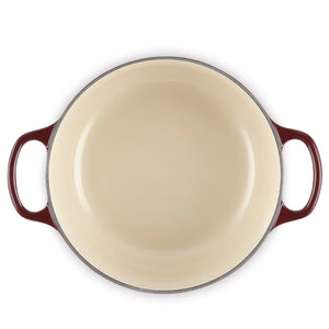 Le Creuset Signature Round Casserole, 26 cm, 5.3L, Garnet