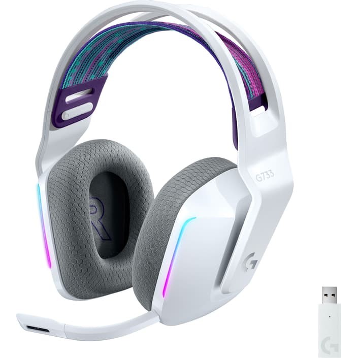 Logitech G733 Wireless Lightspeed RGB Headset, White