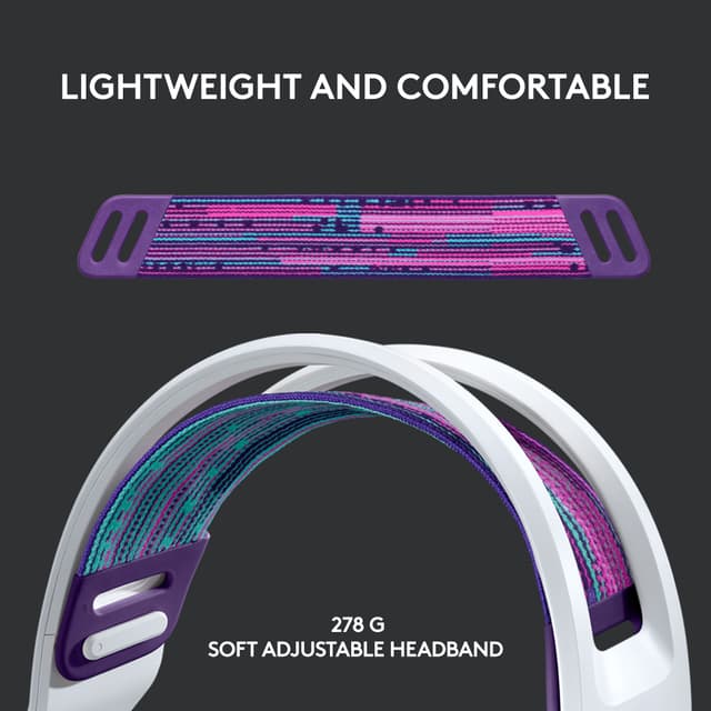 Logitech G733 Wireless Lightspeed RGB Headset, White