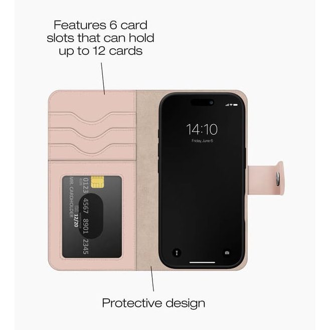 Magnet Wallet+ iPhone 16 Pro, Pink