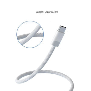 USB-C to MagSafe 3 Charging Cable Compatible with MacBook Air and MacBook Pro - 2m White
