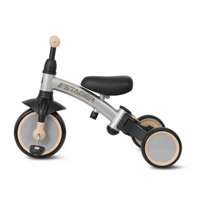 Qplay Stager 3-in-1 Tricycle & Balance Bike, Silver