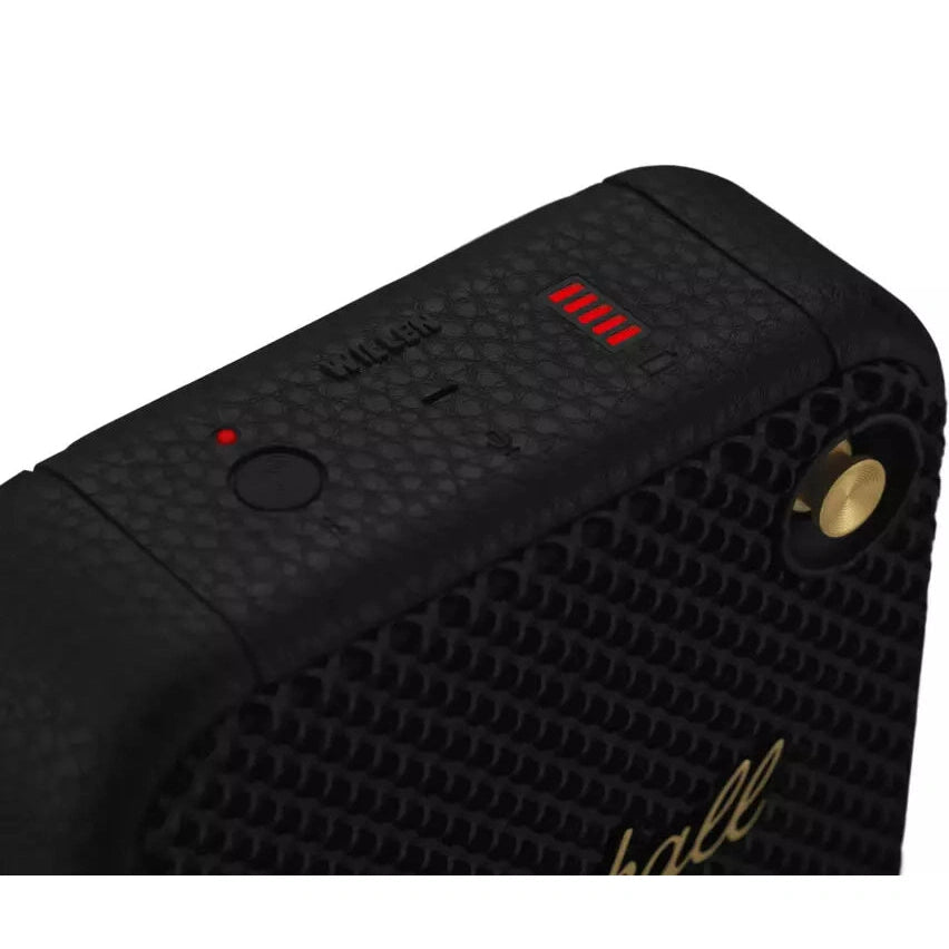 Marshall Willen Portable Bluetooth Speaker Black and Brass