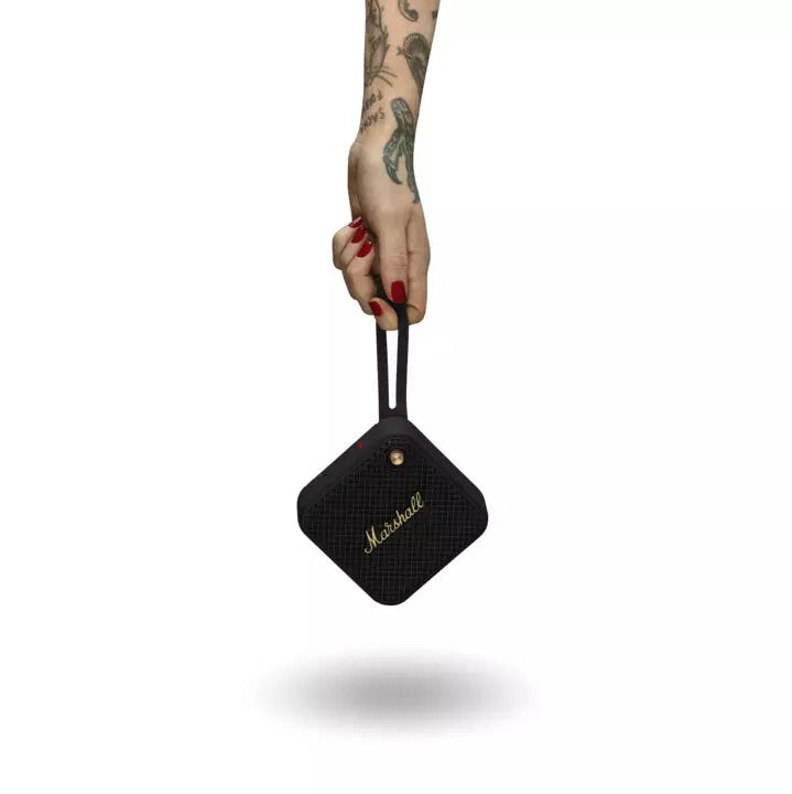 Marshall Willen Portable Bluetooth Speaker Black and Brass