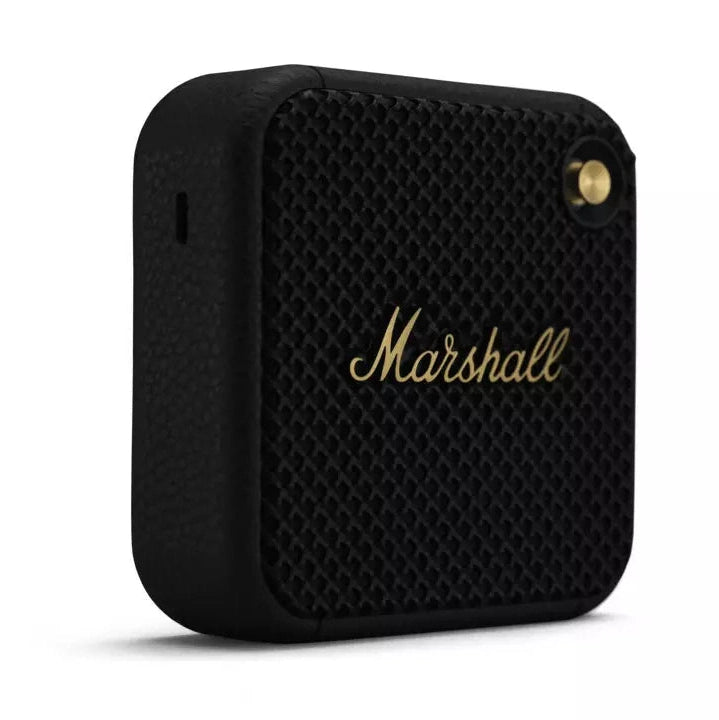 Marshall Willen Portable Bluetooth Speaker Black and Brass