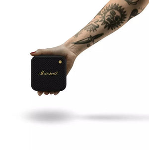 Marshall Willen Portable Bluetooth Speaker Black and Brass
