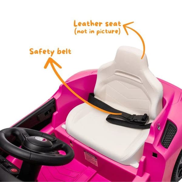 Maserati MC20 Cielo 12V Electric Car for Children, Pink
