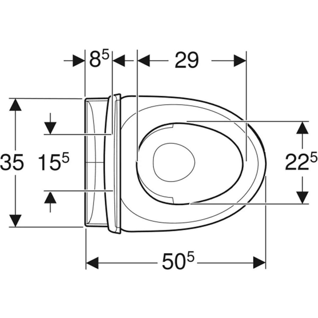 Ifö Spira 6265 Rimfree Wall-hung Toilet With Soft-close Seat