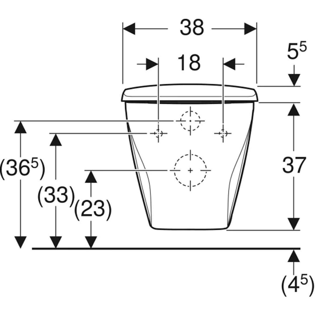 Ifö Spira 6265 Rimfree Wall-hung Toilet With Soft-close Seat