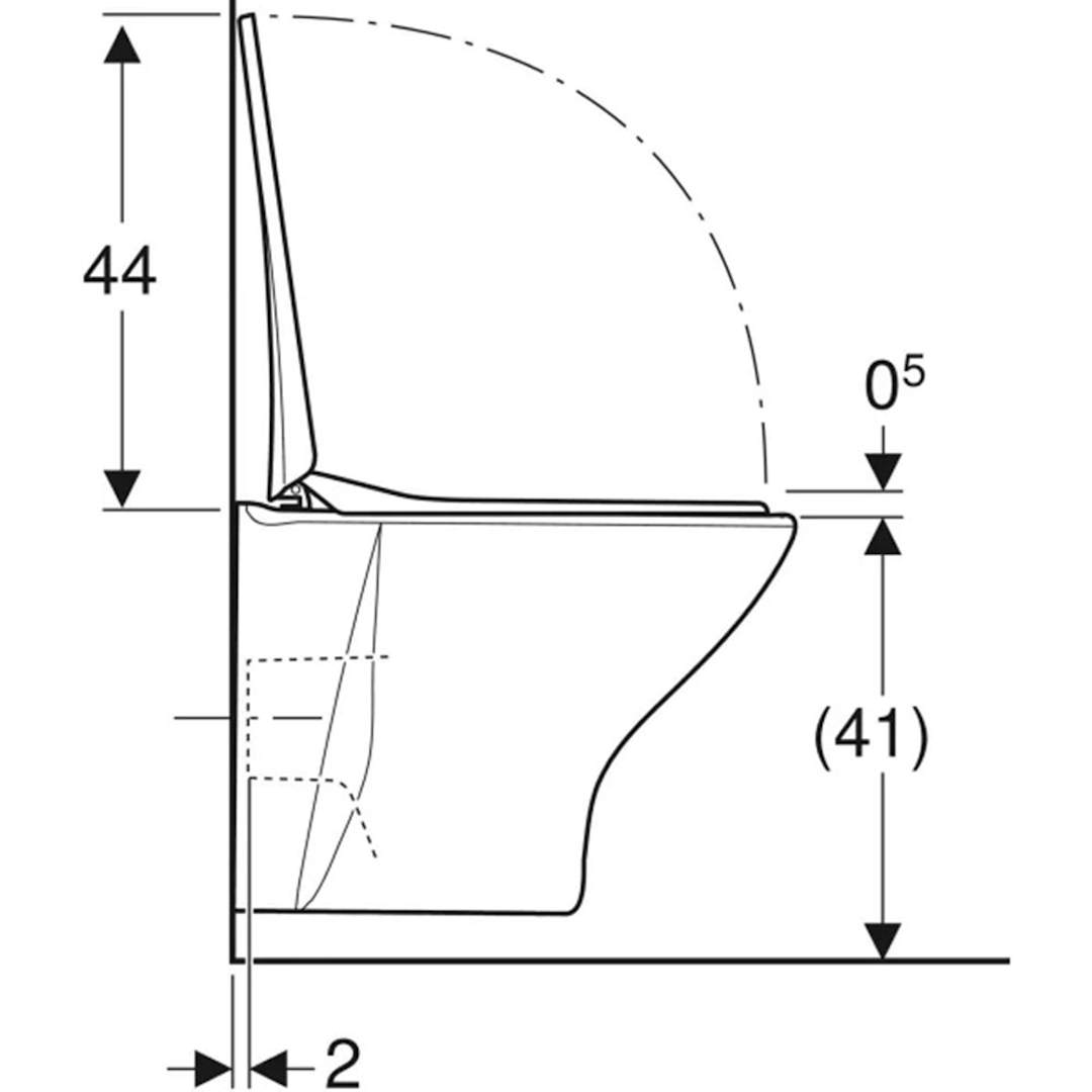 Ifö Spira 6265 Rimfree Wall-hung Toilet With Soft-close Seat