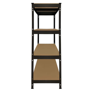 Q-Rax Robust Black Extra Wide Storage Shelf, Boltless Thick Steel 160 x 160 x 60 cm