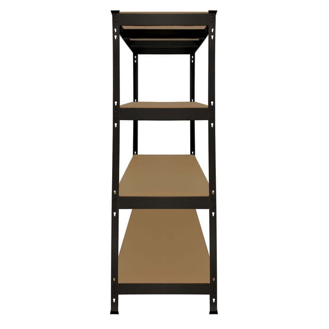 Q-Rax Robust Black Extra Wide Storage Shelf, Boltless Thick Steel 160 x 160 x 60 cm