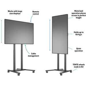Multibrackets M Motorized Floorstand 60kg, Black