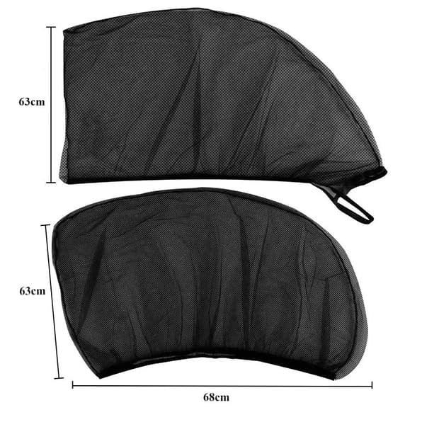 Car Window Mosquito Net and Sunshade - 4-Pack