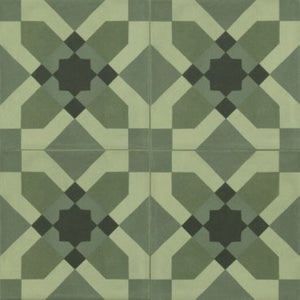 Marazzi D Segni Blend Tappeto 4 Verde 20x20 cm M60L Encaustic tiles, Green