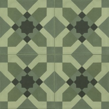 Marazzi D Segni Blend Tappeto 4 Verde 20x20 cm M60L Encaustic tiles, Green