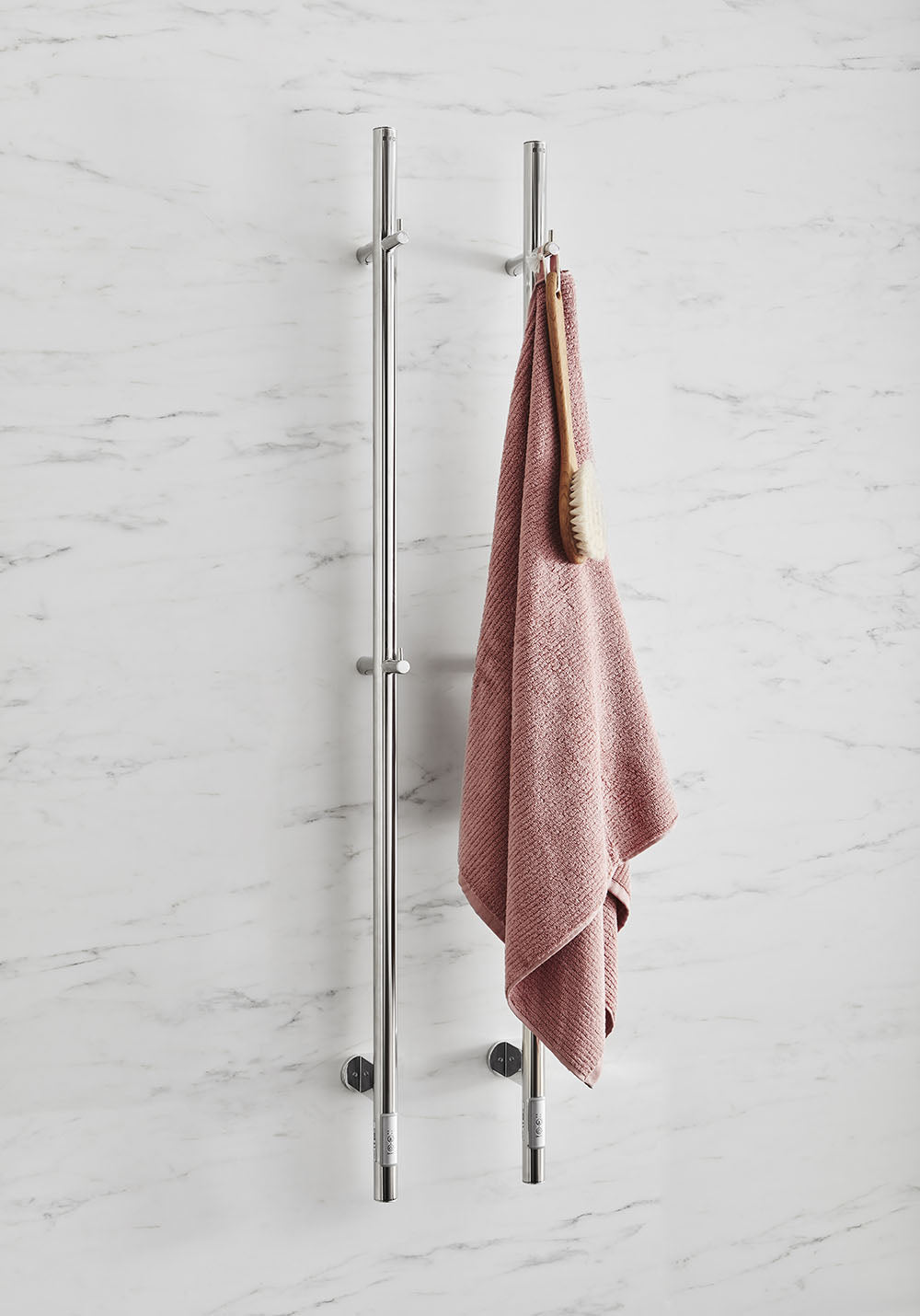 Noro Uno Towel Warmer 75x1400, Polished Stainless Steel