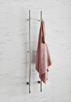 Noro Uno Towel Warmer 75x1400, Polished Stainless Steel