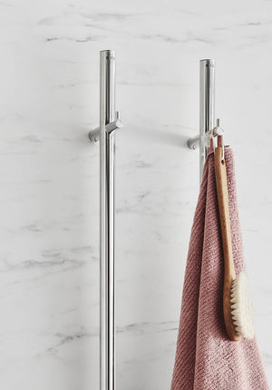 Noro Uno Towel Warmer 75x1400, Polished Stainless Steel
