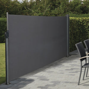 HORTUS Retractable Side Awning, Single, 160 x 400 cm, Anthracite Grey